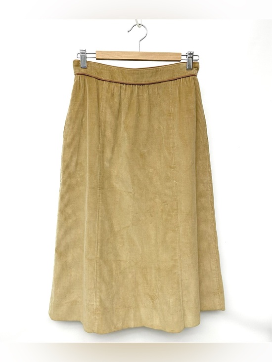 Union Made Dresses & Skirts - VTG 70’s The Villager Tan Corduroy A-Line Skirt - Union